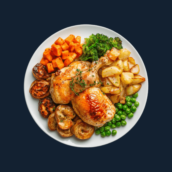 Slow baked meat & vegetable casserole